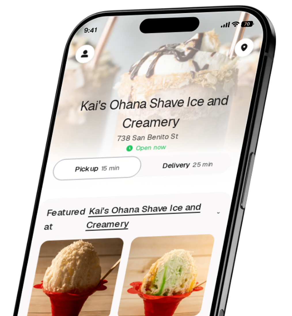 Kai's Ohana Shave Ice and Creamery app preview