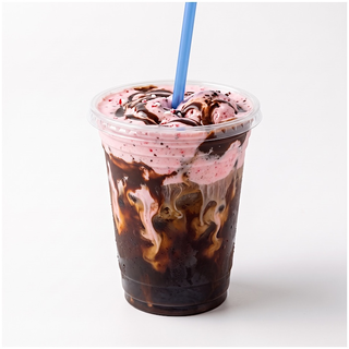 🍬 Peppermint Fudge Ice Cream Latte ( Seasonal while supplies last )